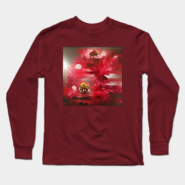 Red Rubies Long Sleeve T-Shirt by lowpolyshirts